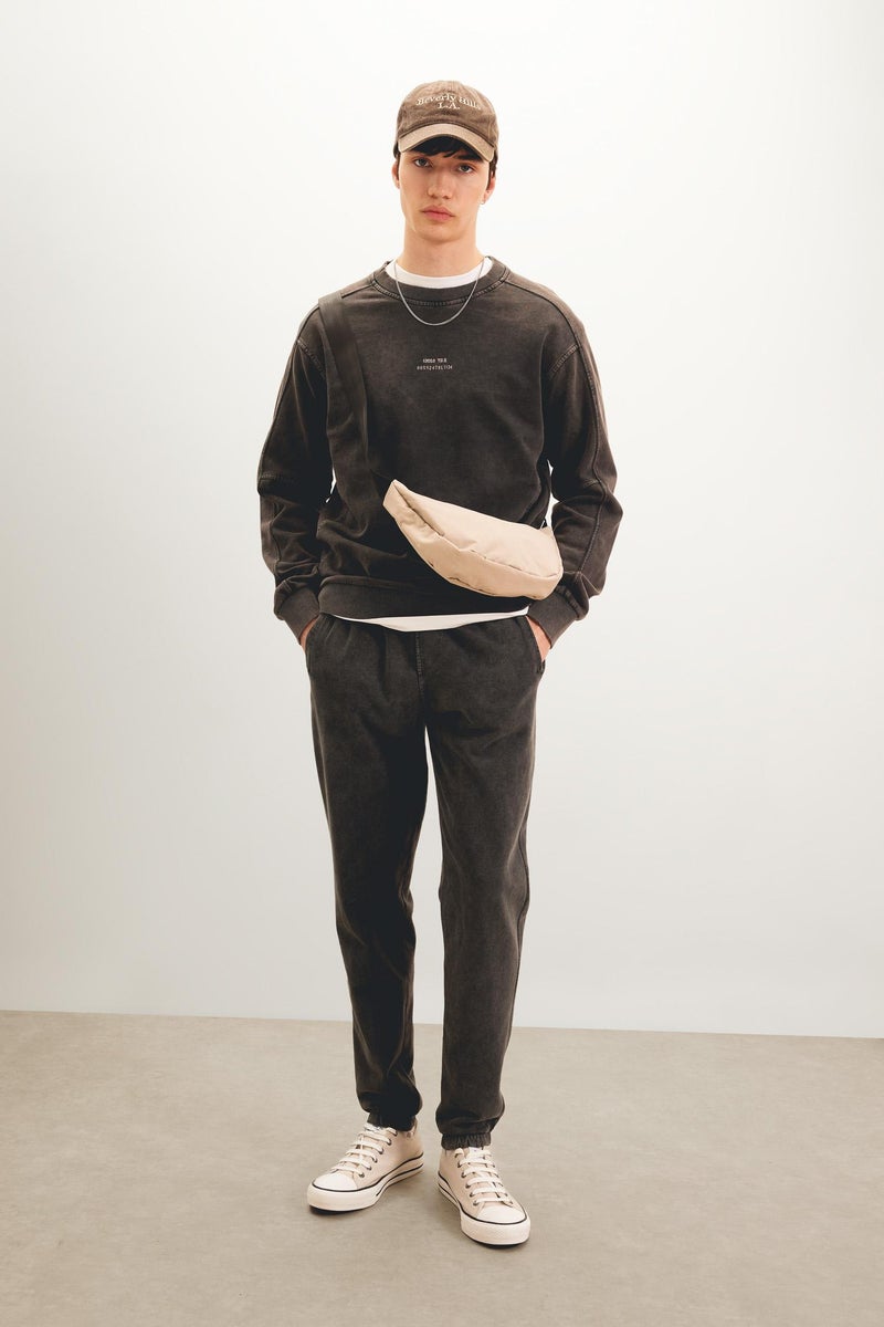 DeFacto Man Regular Fit Fleece Pocket Sweatpants - Image 2