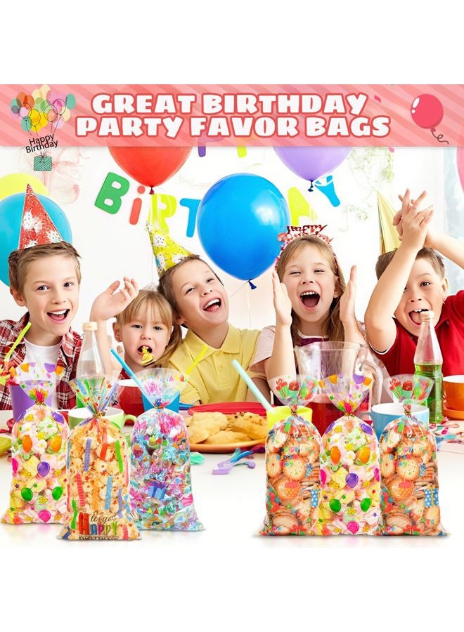 QOIUSO Clear Gift Bags for Birthday Party, 50PCS Clear Plastic Cellophane Bags for Treat,Candy, Goodies, Birthday Party Favors and Gift Packaging - Image 3