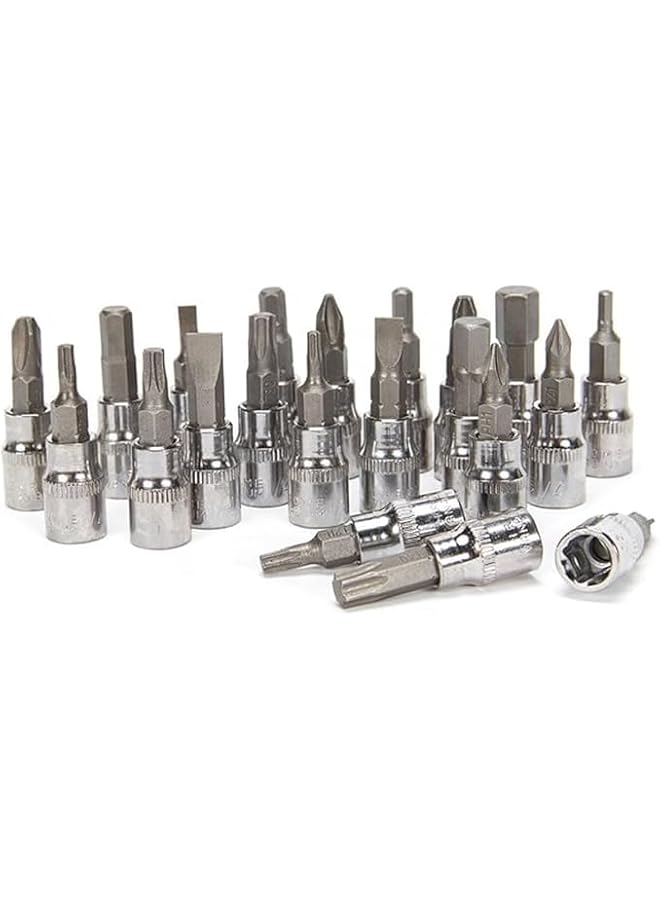 PROMASS Heavy Duty Hand Tool Storage Box: Portable 46-Piece Auto Car Repair Kit with Ratchet Socket Wrench Set  - Image 4