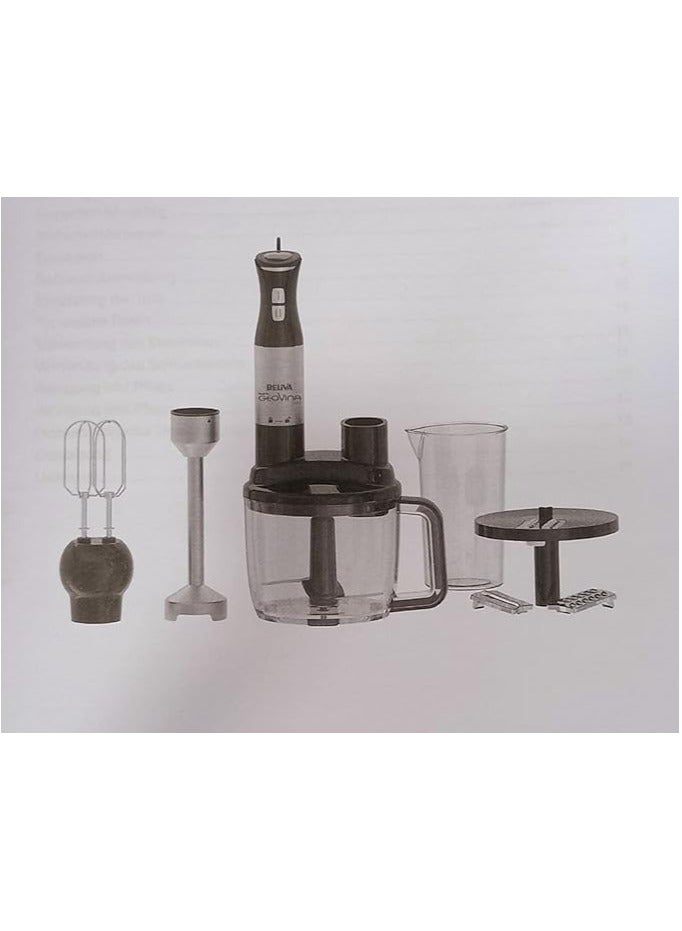 Turkish hand blender, 27 functions - 1500 watts - 2 speeds, stainless steel, black, 1500 watts  - Image 4