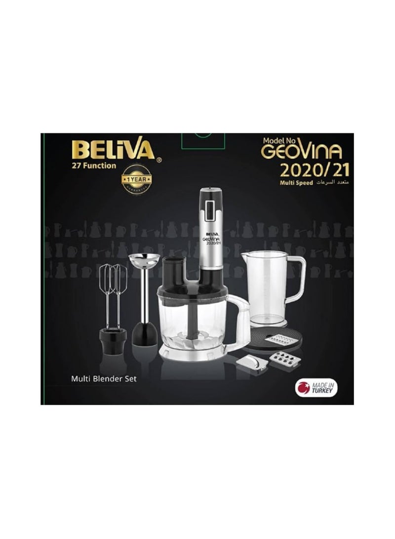 Turkish hand blender, 27 functions - 1500 watts - 2 speeds, stainless steel, black, 1500 watts  - Image 5