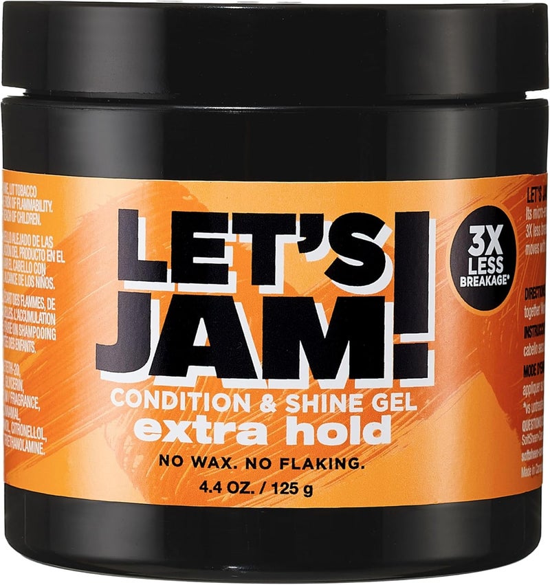 SoftSheen-Carson Let's Jam! Extra Hold Shining and Conditioning Hair Gel, 4.4 oz - Image 1