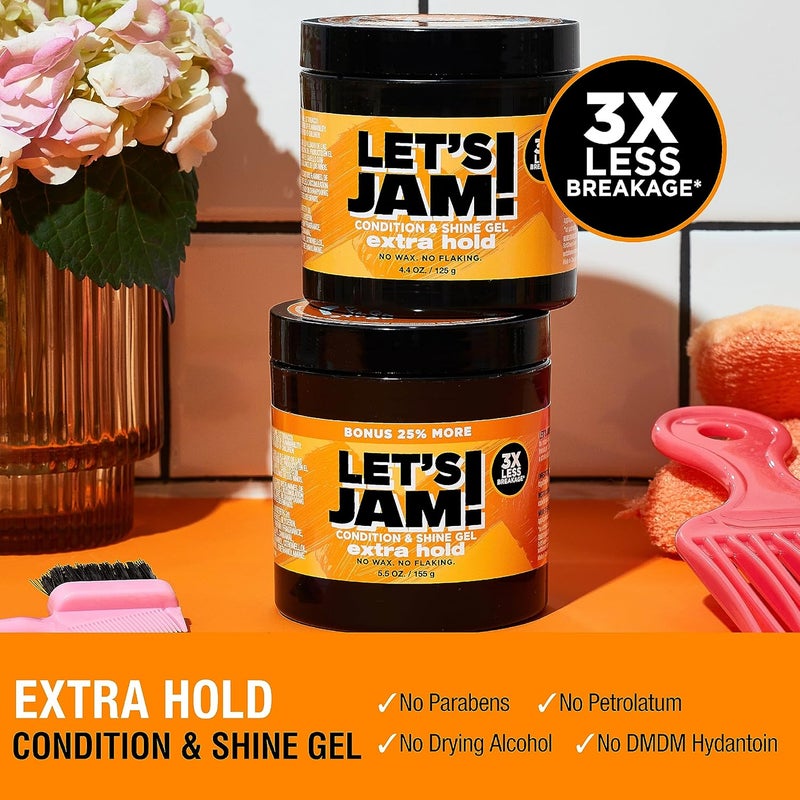 SoftSheen-Carson Let's Jam! Extra Hold Shining and Conditioning Hair Gel, 4.4 oz - Image 4