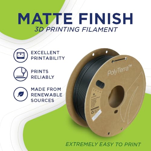 Polymaker Matte PLA Filament Sunrise Orange 1.75mm 1kg 3D Printing Filament, PolyTerra 3D Printer PLA Filament - Image 2