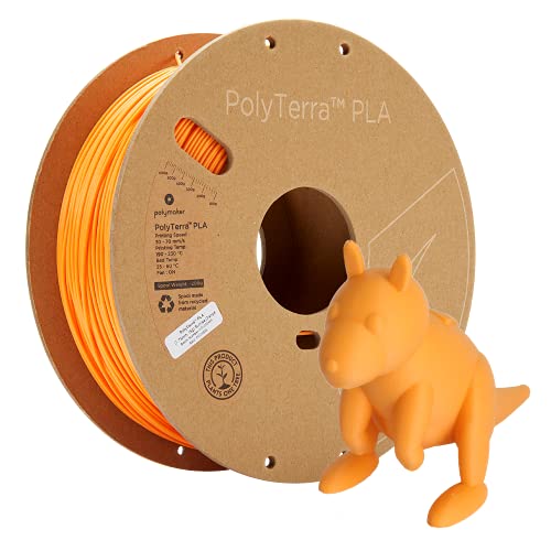 Polymaker Matte PLA Filament Sunrise Orange 1.75mm 1kg 3D Printing Filament, PolyTerra 3D Printer PLA Filament - Image 1