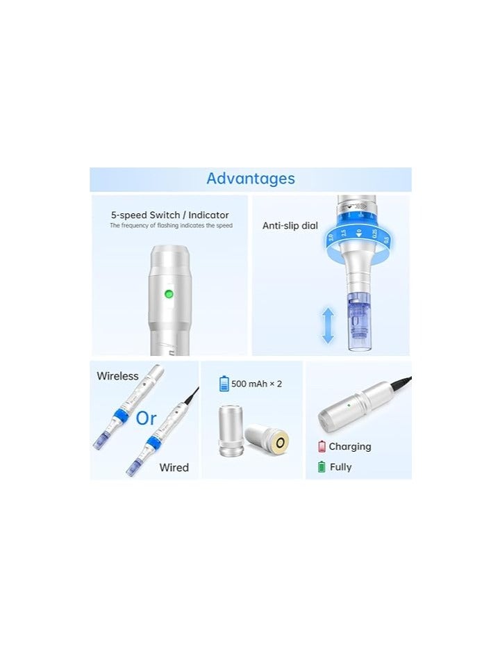 Dr. Pen Ultimate A6 Derma Pen with Dual Rechargeable Batteries - Image 3