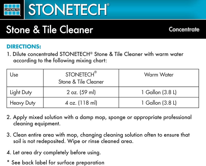 StoneTech Stone & Tile Cleaner, 1 Gallon (3.8L) Bottle - Image 5