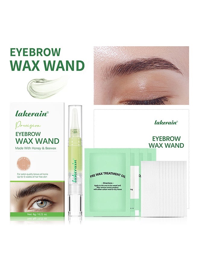 lakerain Eyebrow Wax Wand, Made With Honey & Beewax, For Salon Quality Brows At Home Up For 6 Weeks Of Hair Free Skin - Image 1