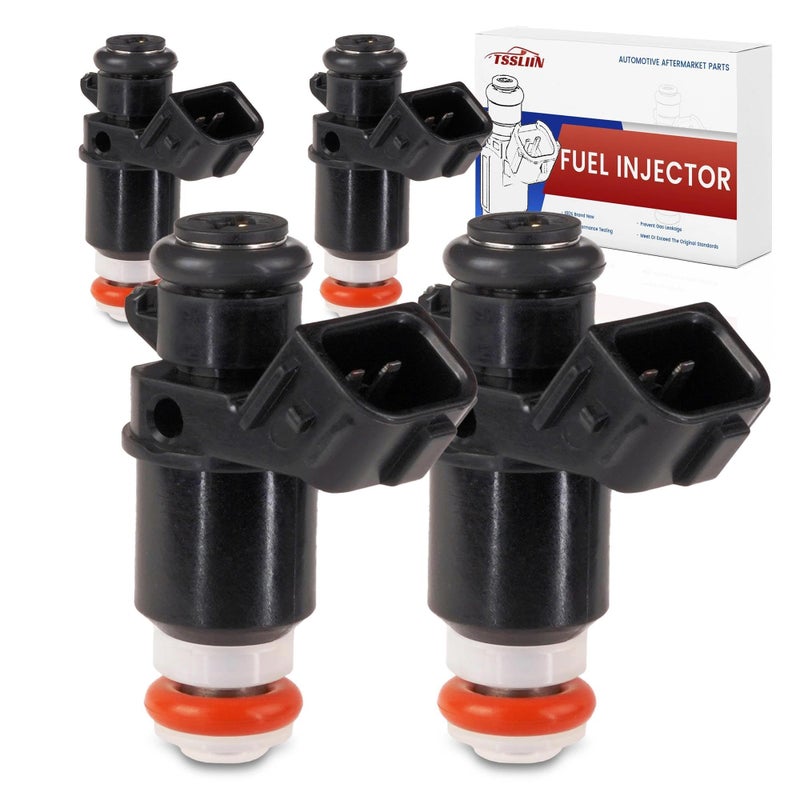 TSSLIIN Fuel Injectors forHonda Civic 2001 2002 2003 2004 2005 L4 17L Gas FJ338 Inyectores OE Replacement 16450PLC003 16450PLD004 4PCS - Image 2
