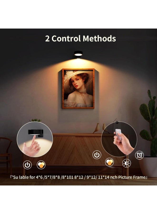 Rechargeable 3 Wall Mounted Lights, 13 Color Lighting Mode, Wireless Magnetic Painting Light With Remote Control, Innovative Lighting For Home Decoration - Image 2