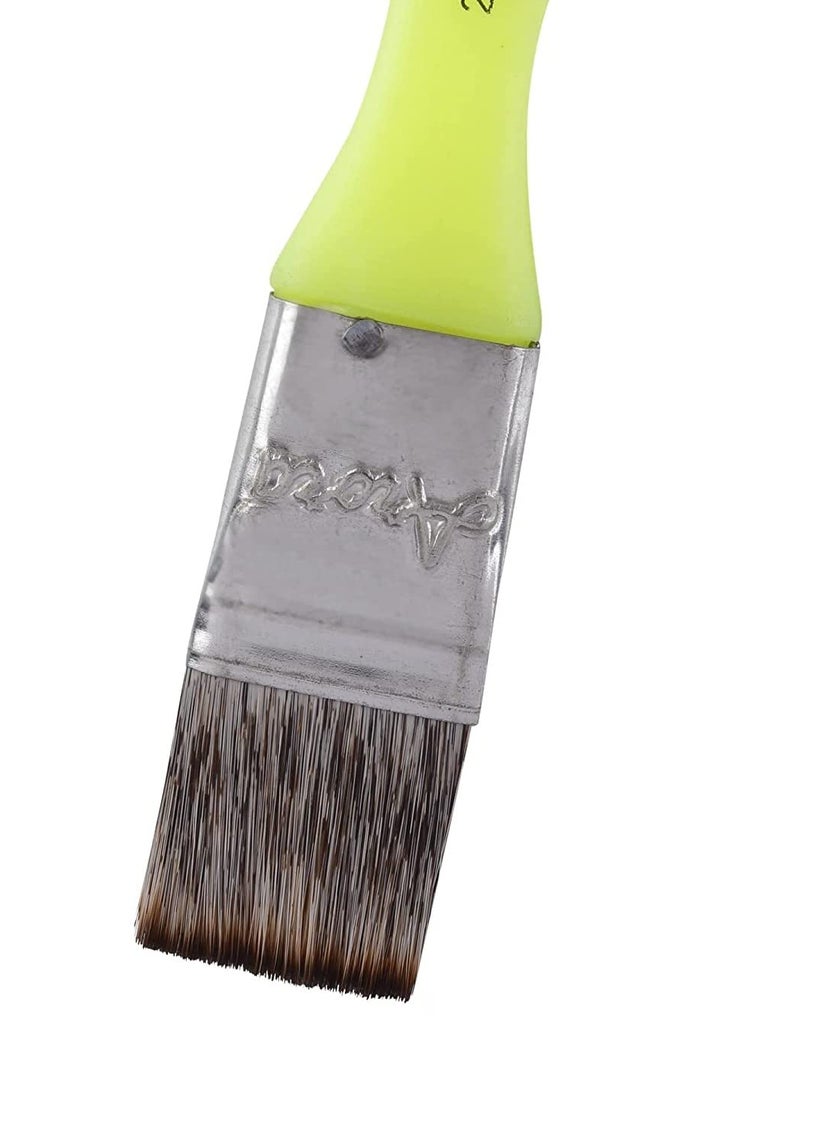 Arora Arora Synthetic Hair Flat Paint Brush of 1 Inch, 25 mm for Watercolor and Acrylic Painting  - Image 4