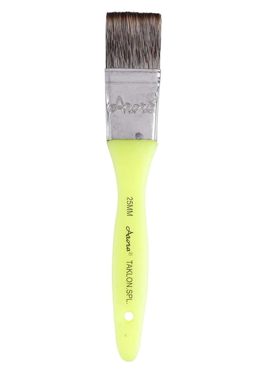 Arora Arora Synthetic Hair Flat Paint Brush of 1 Inch, 25 mm for Watercolor and Acrylic Painting  - Image 1