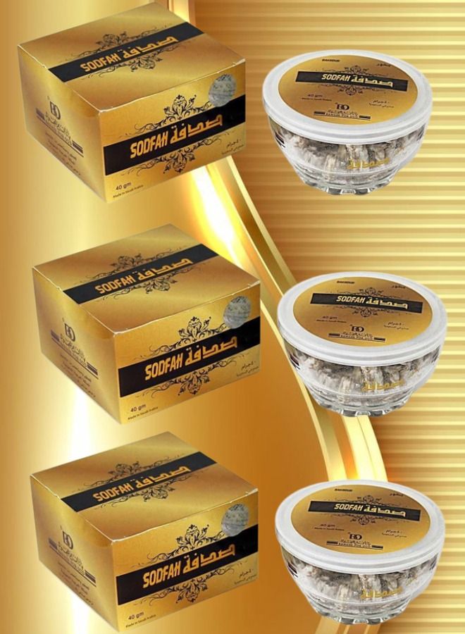 3 Pieces Bakhoor Sodfa 40g