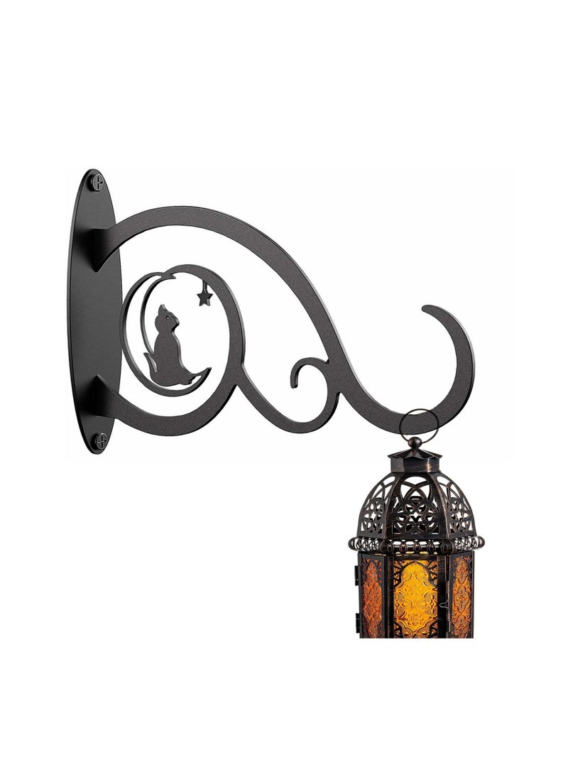 SYOSI 2PCS 8 Inch Metal Plant Hanger Bracket, Decorative Plant Hangers Indoor Hanging Plant Bracket Metal Hanging Bracket Heavy Duty Plant Hanger for Flower Basket Bird Feeder Wind Chime Lanterns  - Image 5