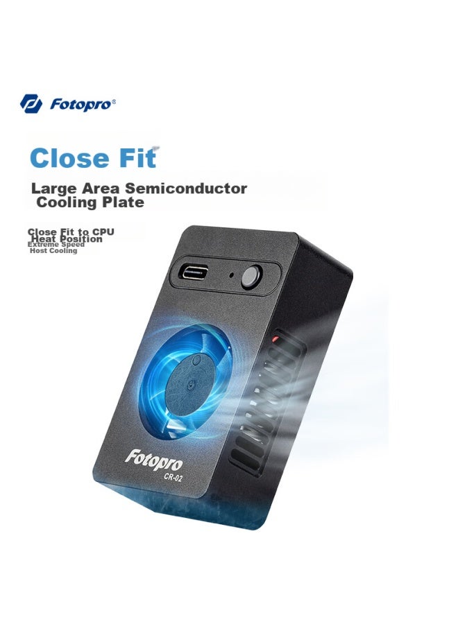 Fotopro Cr-02 Portable Camera Semiconductor Cooling And Heat Dissipation Device, Black - Image 3