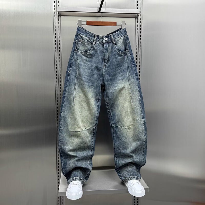 Unisex Classic Denim Jeans Loose Fit Daily Outdoor Wear - Image 3