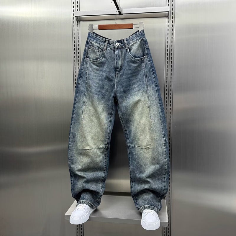 Unisex Classic Denim Jeans Loose Fit Daily Outdoor Wear - Image 4
