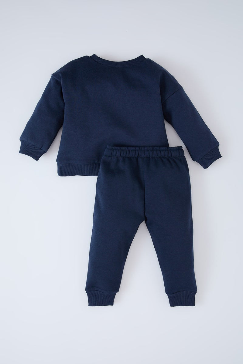 DeFacto Baby Boy Christmas Themed Sweatshirt Sweatpants 2 Piece Set  - Image 3