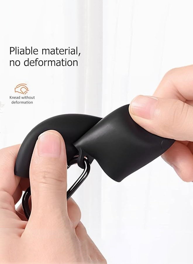 زَافِرَة جراب سماعه ايربودز 4 - كفر سماعات ايربودز 4 الواقي من الصدمات: غطاء سيليكوني مقاوم للسقوط والخدش مع قشرة متينة من TPU الناعم، مخصص لـ Apple AirPods الجيل الرابع 2024، باللون الأسود - Image 5