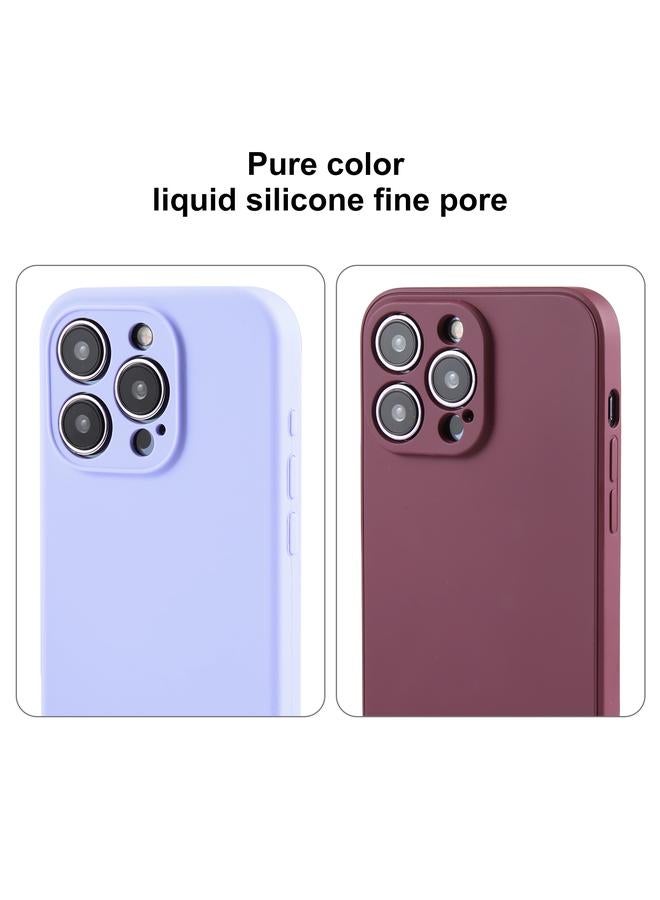 S-TOP Case For iPhone 15 Pro Max Pure Color Liquid Silicone Fine Pore Phone Case - Image 3