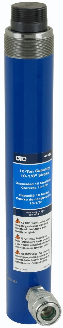 OTC 4105A 10Ton SingleActing SpringReturn Ram with Half Coupler - Image 2