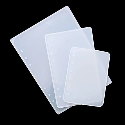 Markeny 3 Pieces Notebook Cover Resin Casting Molds for A5 A6 A7 for Notebook Epoxy Resin DIY - Image 1