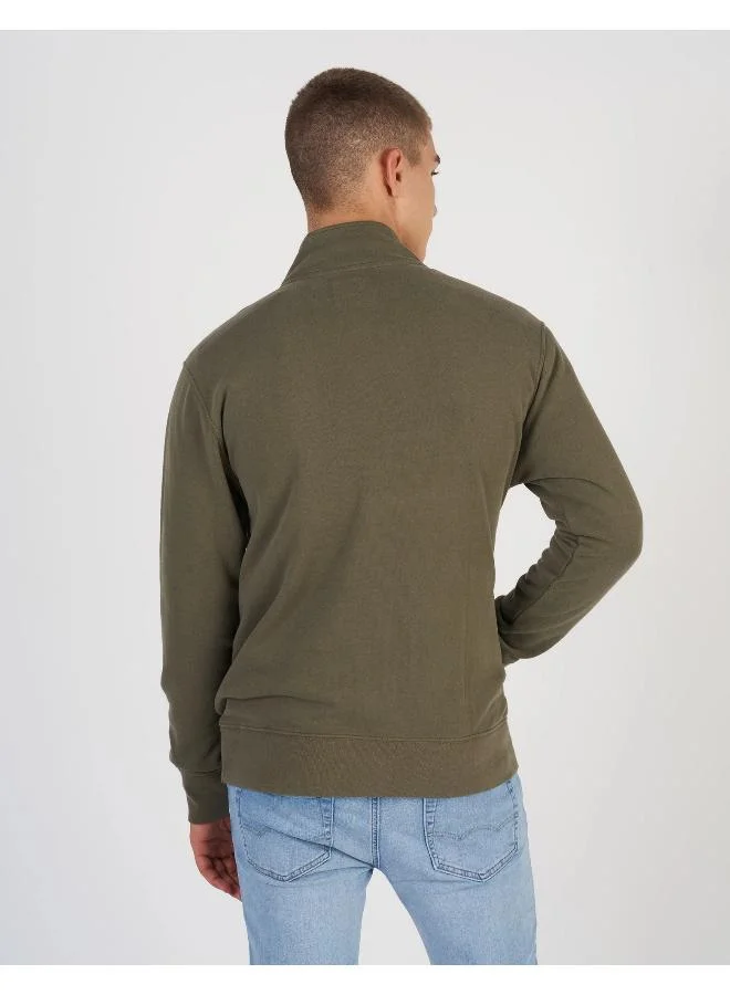 امريكان ايجل AE Fleece Quarter Zip-Up Sweatshirt