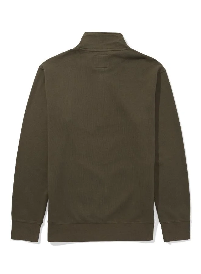 امريكان ايجل AE Fleece Quarter Zip-Up Sweatshirt