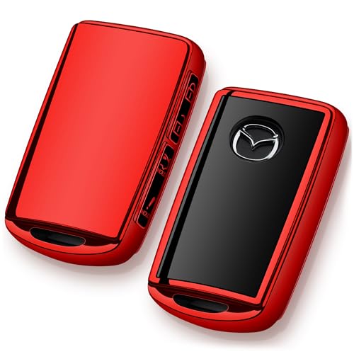 Tengare Mazda Fob Cover 2024 CX-5 CX-30 Red Key Protector Case - Image 1
