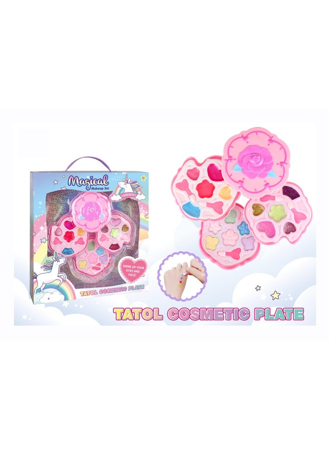 Children's Cosmetics Toy Girl Gift Gift Manicure Powder Cake Blush Lipstick Lazada-Color:6102H Makeup Suit - Image 2