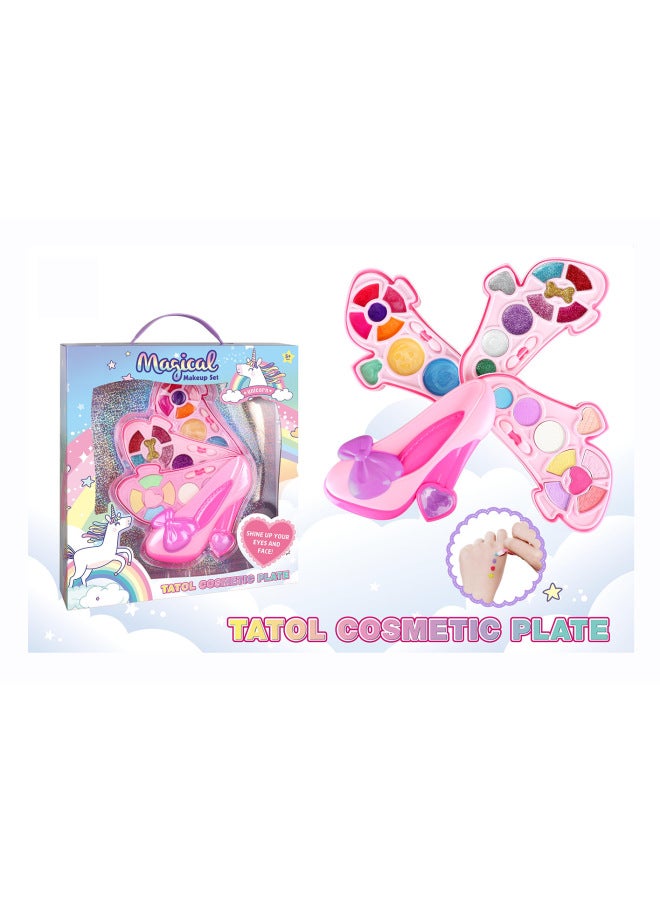 Children's Cosmetics Toy Girl Gift Gift Manicure Powder Cake Blush Lipstick Lazada-Color:6102H Makeup Suit - Image 3