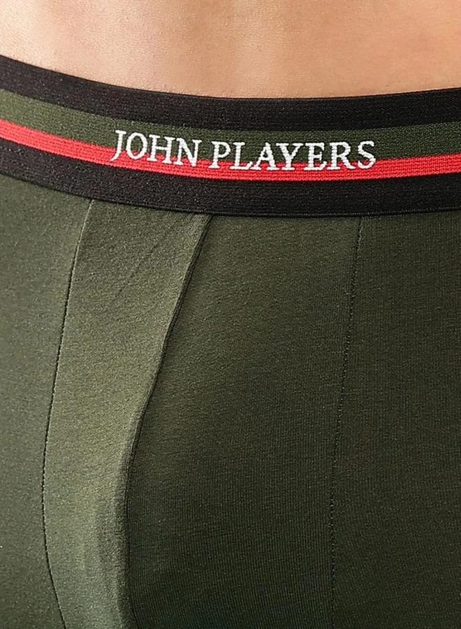 John Players John Player Pack of 2 - Solid Trunks with Elastic Waistband