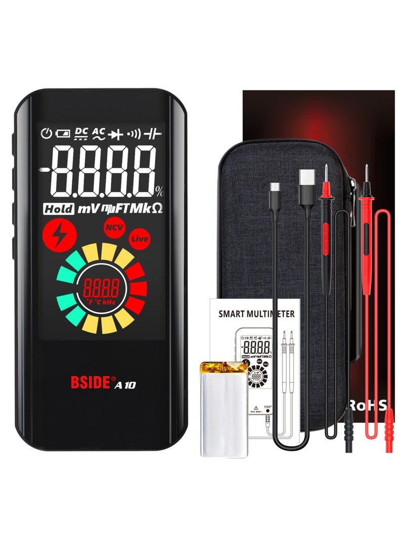 A10 Mini Smart Digital Multimeter NCV Multifunctional Tester Voltmeter AC/DC Voltage Resistance Capacitance Frequency Diode Measuring - Image 1