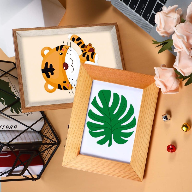 Blulu بلولو 28 قطعة زينة حفلة سفاري زينة عيد ميلاد في الغابة أعمدة قطع حيوانات الغابة مركز الزينة حيوانات الغابة البرية تزيين الطاولة لحفلة استقبال المولود - Image 5