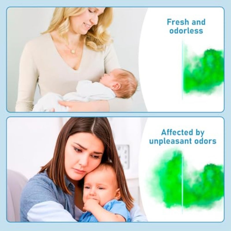 8 Pack Eco-Friendly Nappy Bin Refill Bags, Compatible with Tommee Tippee Twist Click, Tec, Simplee Sangenic, Baby AngelCare Nappy Diaper Bin Liner Pails Disposal Systems - Image 5
