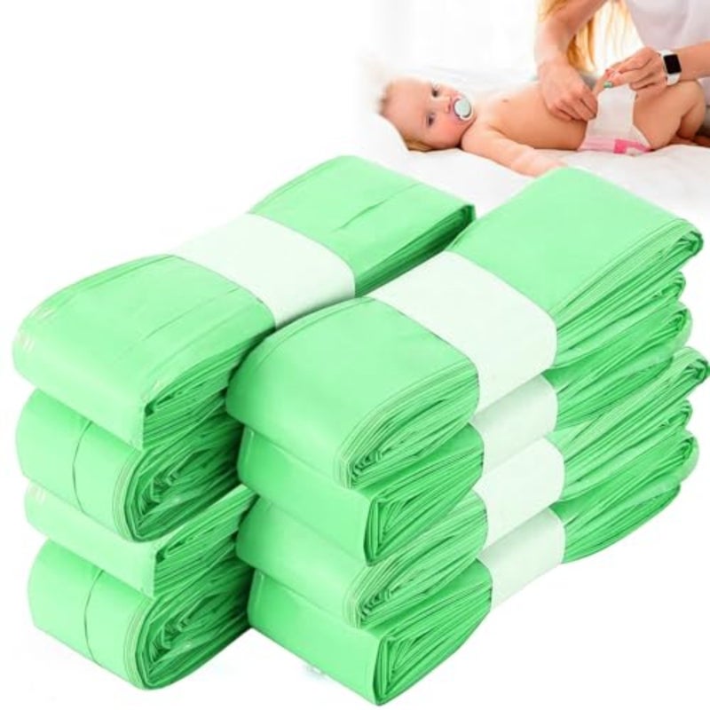 8 Pack Eco-Friendly Nappy Bin Refill Bags, Compatible with Tommee Tippee Twist Click, Tec, Simplee Sangenic, Baby AngelCare Nappy Diaper Bin Liner Pails Disposal Systems - Image 1