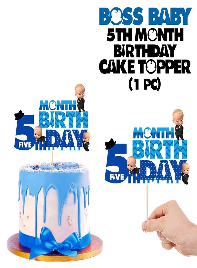 Zyozique Boss Baby Month Cake Topper (5th Month) - Image 2