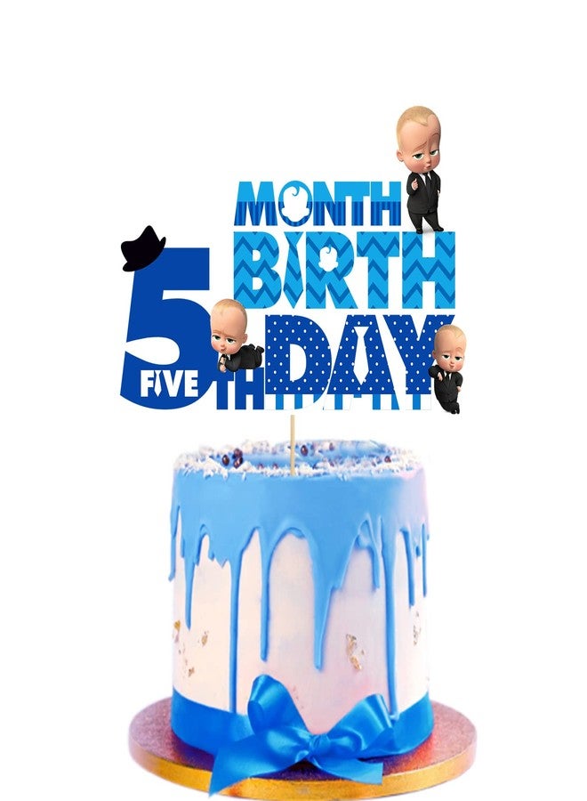 Zyozique Boss Baby Month Cake Topper (5th Month) - Image 1