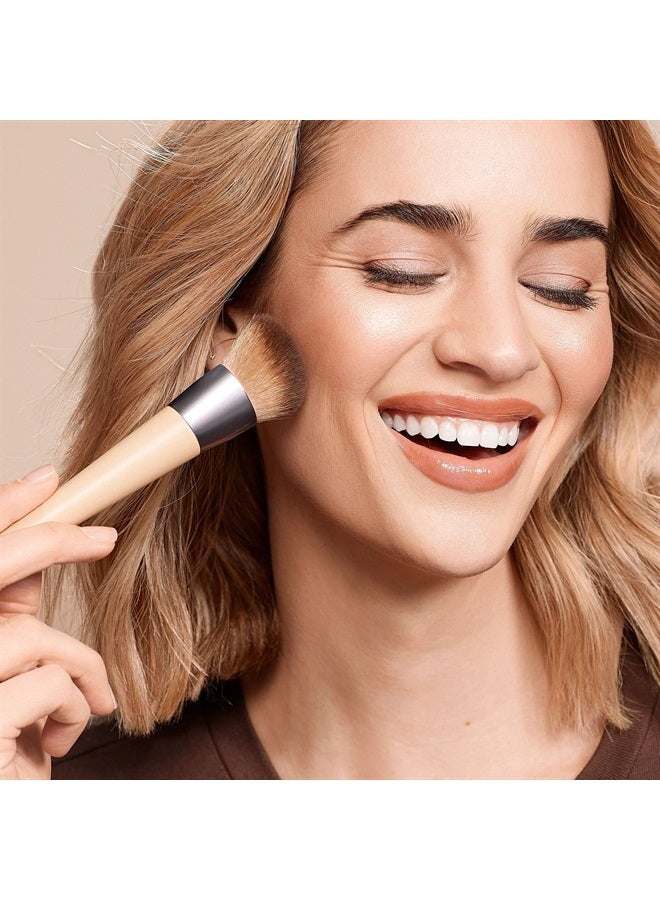 Ecotools New Natural Conceal, Enhance, & Sculpt Trio, Makeup Brushes For Foundation, Concealer, & Brows, Dense, Synthetic Bristles For Sculpting Face, Vegan & Cruelty-Free, 3 Piece Set - Image 2