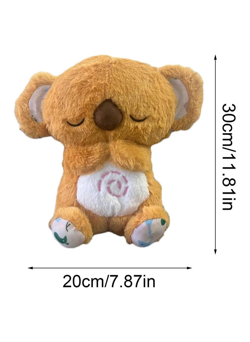 general Soothing Koala Bear, Anxieties Relief Bear Breathing Stuffed Animal, The Relief Breathing Toy With Music Lights & Rhythmic Breathing Motion, Portable Plush Toy For Kids - Image 2