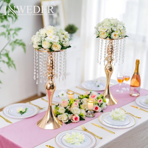 Inweder Flower Balls Centerpieces for Tables: 10 PCS White Flowers for Centerpieces Floral Arrangements Centerpiece for Wedding Party Celebration Home - Image 4