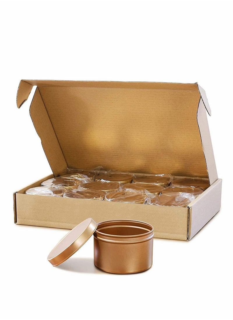 KASTWAVE - Candle Jars, Candle Tins, Candle Making Kit, Containers Empty Tinplate Storage Candle Jars for DIY Candle Making, Candies, Gifts Treasures, Arts Crafts, Storage Candle Making Kits 8 Oz, 12 Pcs - Image 1