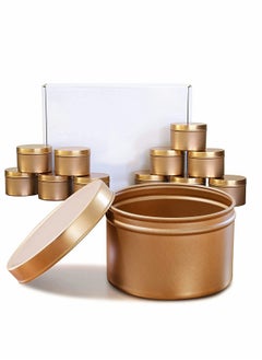 Candle Jars, Candle Tins, Candle Making Kit, Containers Empty Tinplate Storage Candle Jars for DIY Candle Making, Candies, Gifts Treasures, Arts Crafts, Storage Candle Making Kits 8 Oz, 12 Pcs