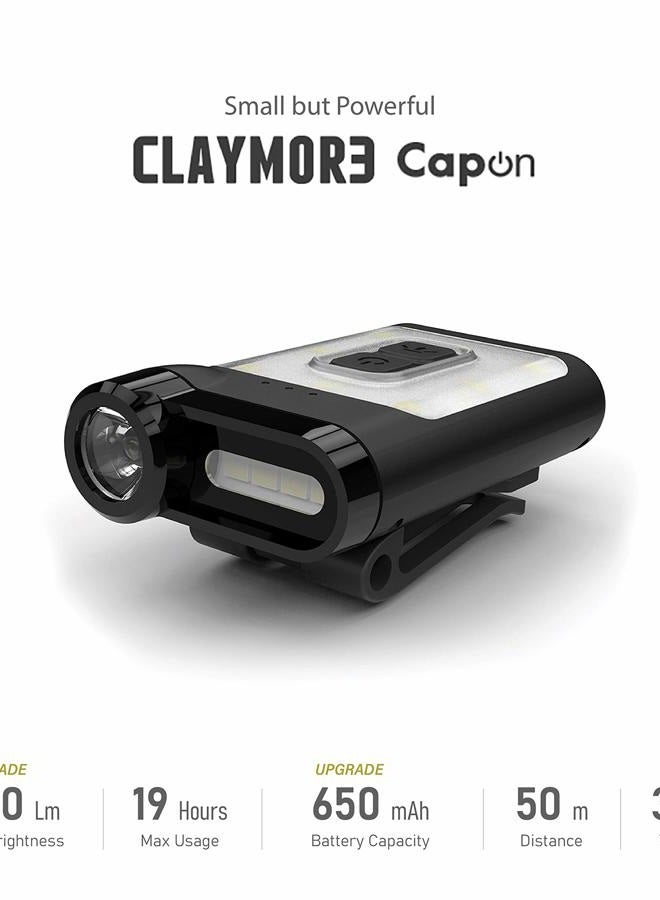 Claymore Capon 65A+ (Tan) - LED Rechargeable Clip-On Cap Headlamp, Lightweight Hat Light for Camping, Running, Hiking, Emergency & Industrial Use, Waterproof, USB-C, Up to 19 Hours of Battery Life. - Image 2