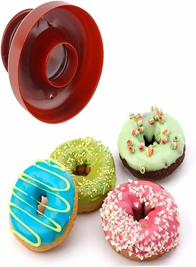 Rinkle Trendz Plastic Round Donut Cutter Donut Maker Cupcake Muffin Cake Mould - Random Color - Image 1