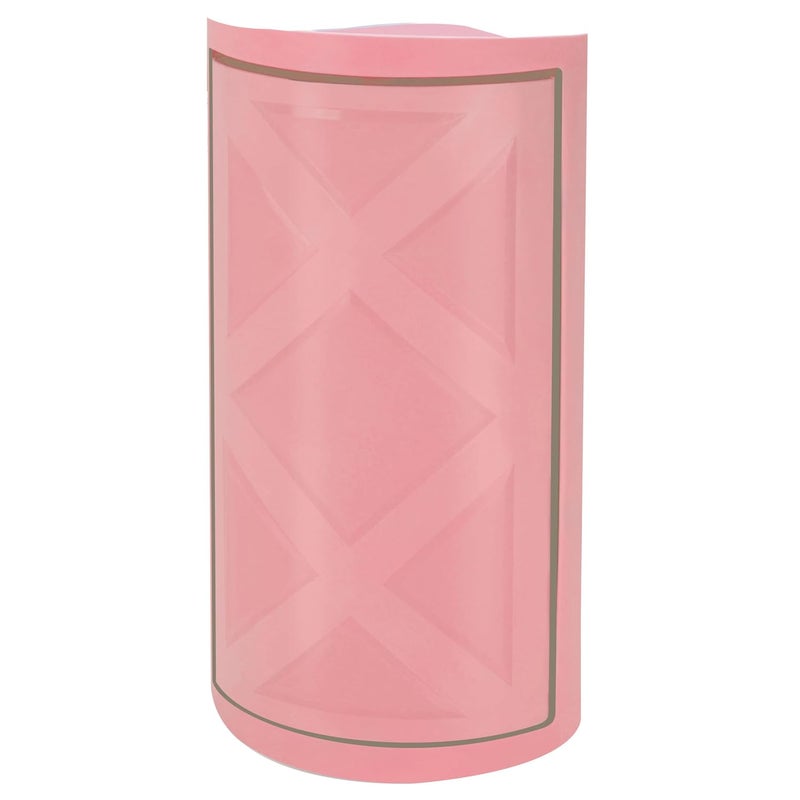 zahab zahab 360 Rotating Corner Plastic Bathroom Cabinet Color Pink Large Size 12x9x24 inch 