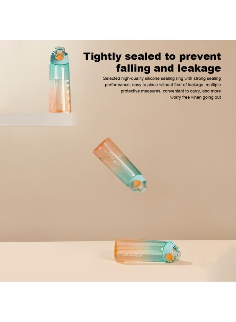 XiuWoo Sports air water bottle 900ml starter up set drinking bottles with 5 flavor pods scented for flavoring 0 sugar, 0 calorie blue orange - Image 2