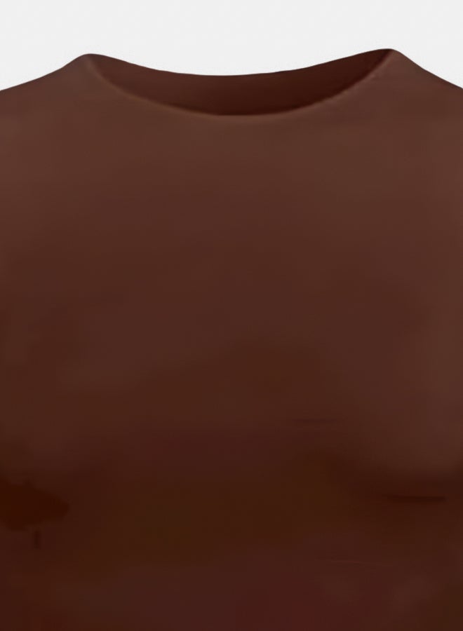 Silvy Lycra Bianca Top Sleeveless Round Neck For Women - Image 3