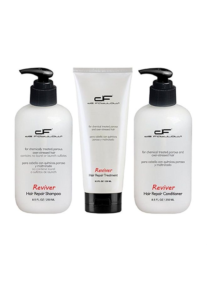 De Fabulous Reviver Shampoo, Conditioner and Treatment Set (8.5 fl oz)