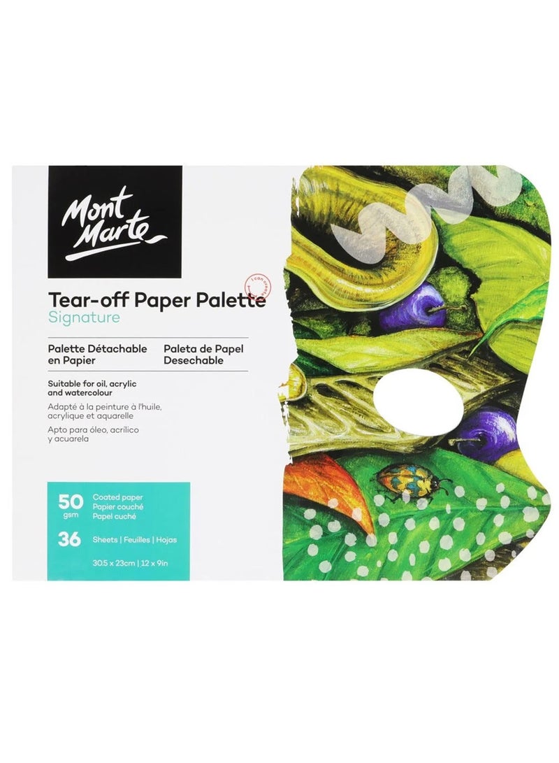 Mont Marte 36-Sheet Tear-off Paper Palette For Art - Image 1